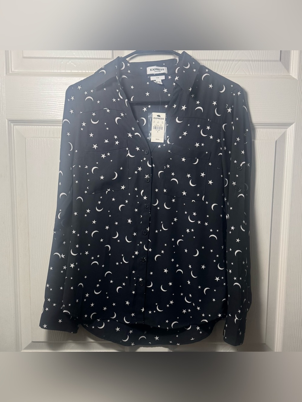Women’s Express Black Portofino Top S